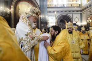 Святейший Патриарх Кирилл возвел в сан митрополита епископа Ижевского и Удмуртского Викторина