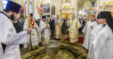 Архипастырское служение в Крещенский Сочельник