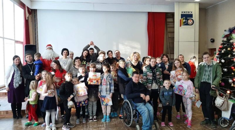 Поздравление с Рождеством беженцев Донбасса