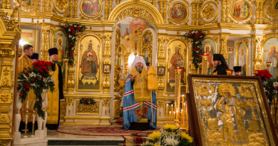 Правящий архиерей совершил Всенощное бдение в Михайловском соборе г. Ижевска
