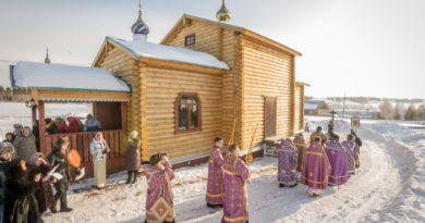 Совершено освящение храма в д. Большая Кивара Воткинского района